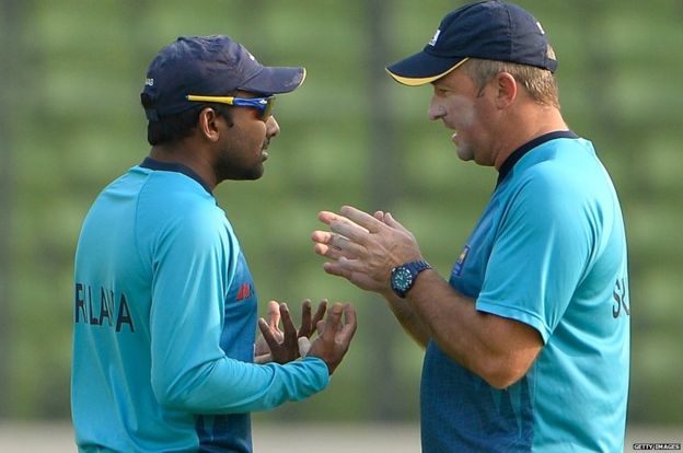 Paul Farbrace with Mahela Jayawardane